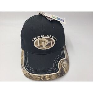Ducks Unlimited Camo Strapback Adjustable‎ Hat Cap Hunt Fish Dad Men Black Brown